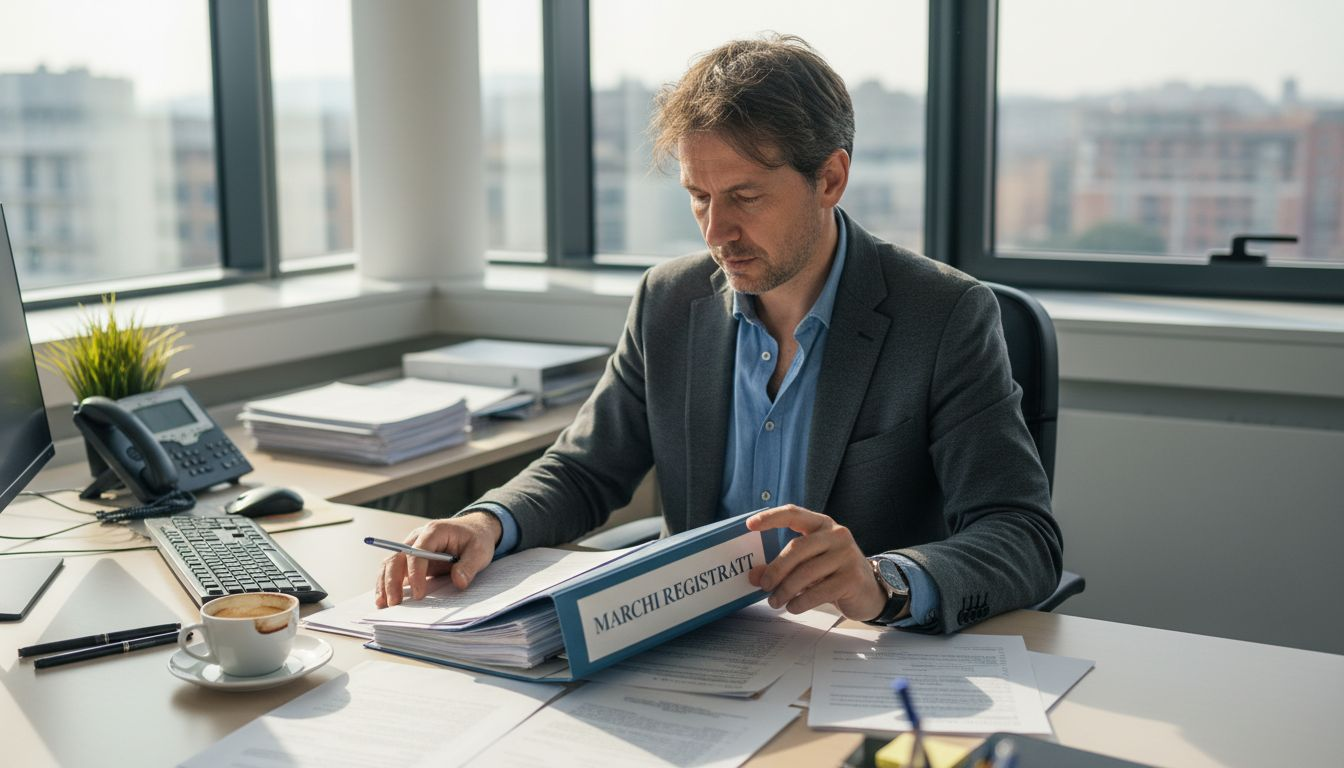 Consulenza legale per la verifica e l’aggiornamento dei marchi registrati presso l’ufficio competente.