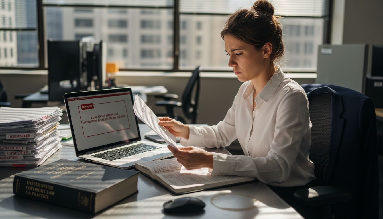 Employee frustrated by copyright registration issues