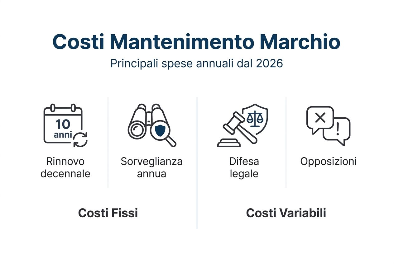 Infografica: quanto costa ogni anno mantenere un marchio