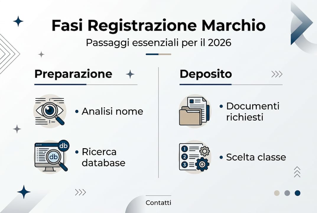 Guida visiva facile ai passaggi per registrare un marchio