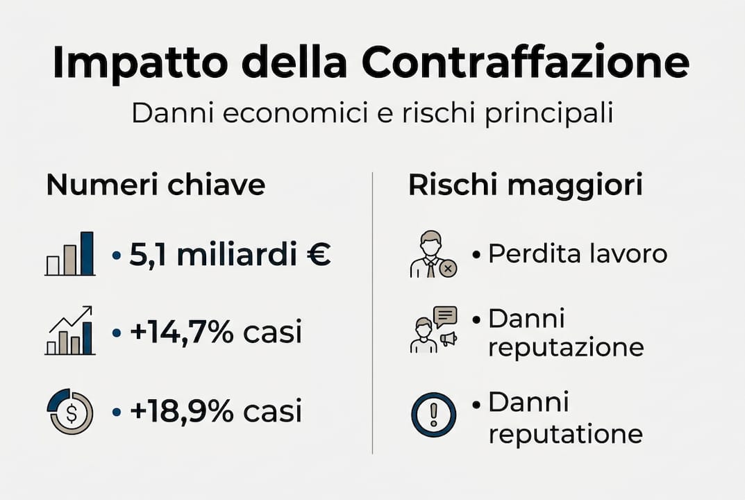 Visualizzazione dei dati sull’impatto della contraffazione