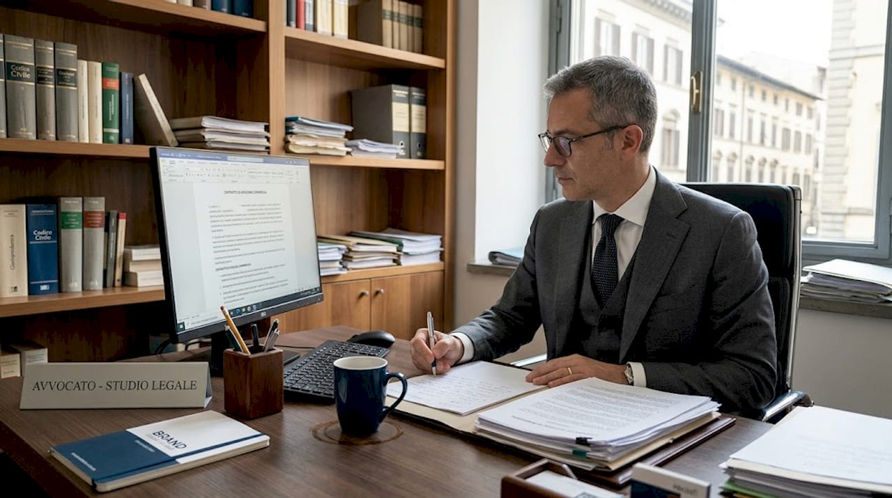 L’avvocato analizza la documentazione relativa alla tutela del marchio.