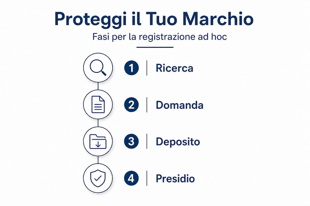 Infografica: tutti i passaggi per registrare un marchio astratto