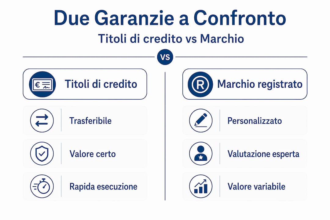 Analisi comparativa tra titoli di credito e marchio registrato in qualità di strumenti di garanzia
