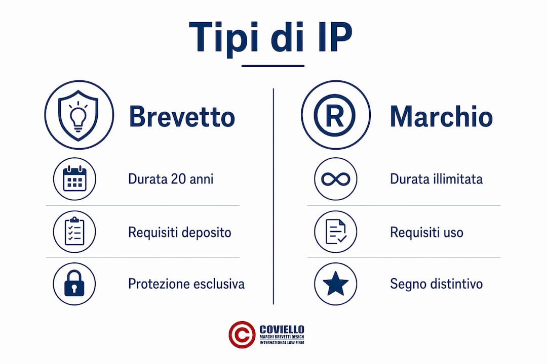 Infografica: le differenze tra le varie forme di proprietà intellettuale