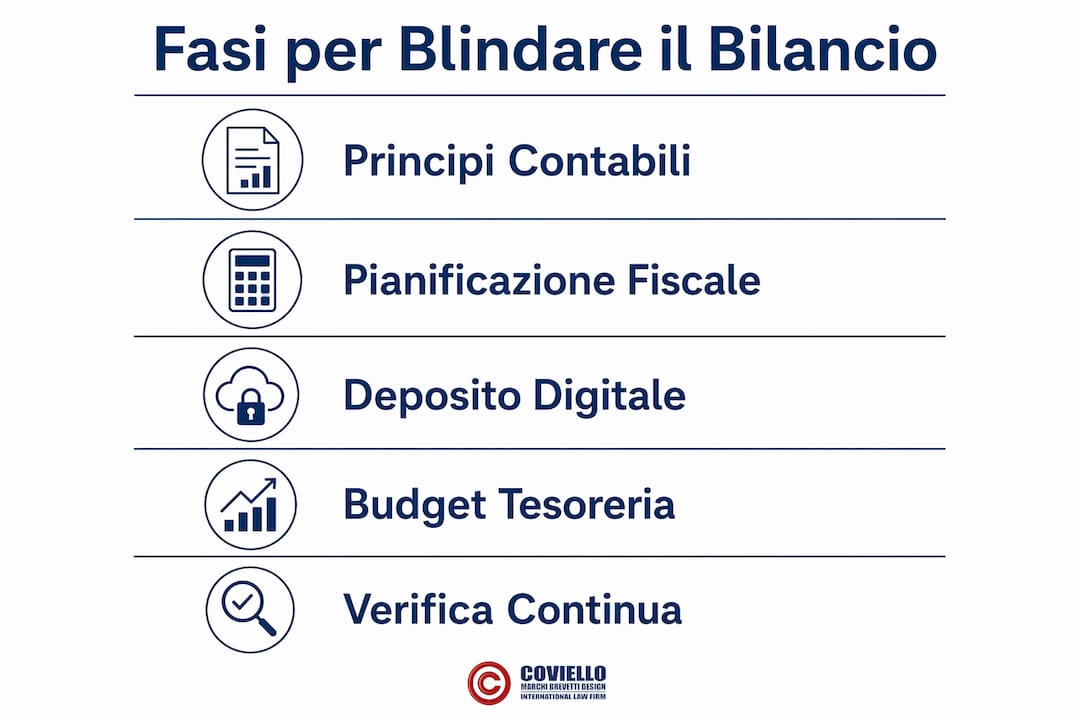 Infografica: tutti i passaggi chiave per mettere al sicuro il bilancio