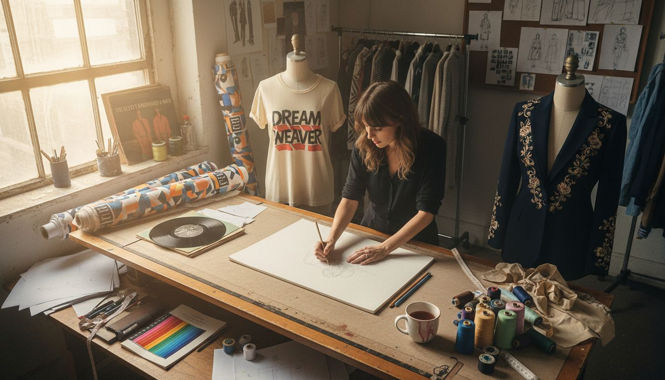 Designer blending streetwear high fashion elements