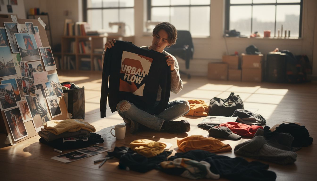 Designer curating unique statement streetwear pieces