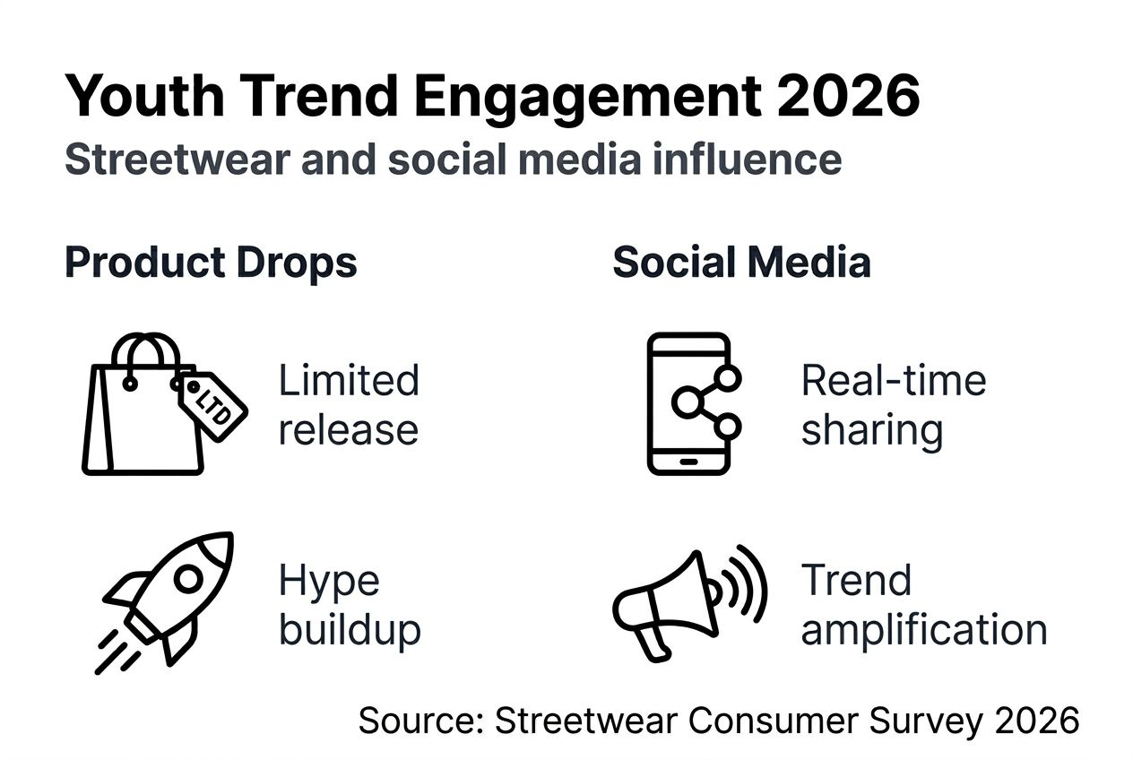 Infographic showing youth trend engagement