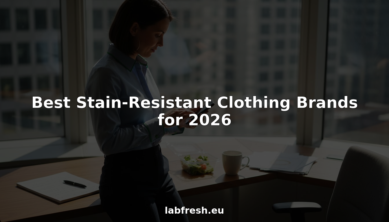 Professional in stain-resistant shirt in office setting