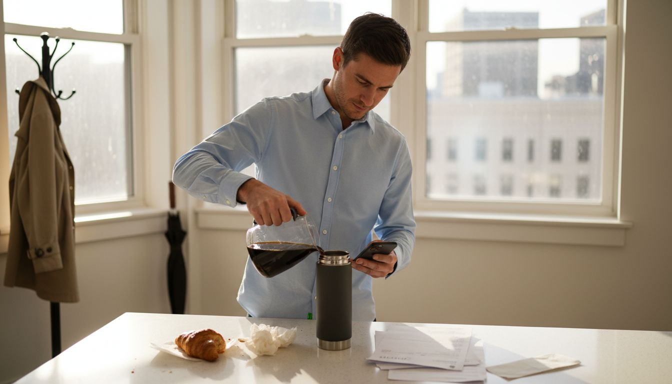 Professional in light blue stain-resistant shirt