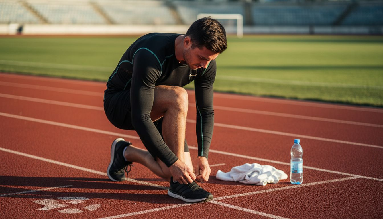 Runner adjusting shoe in nano-fiber gear
