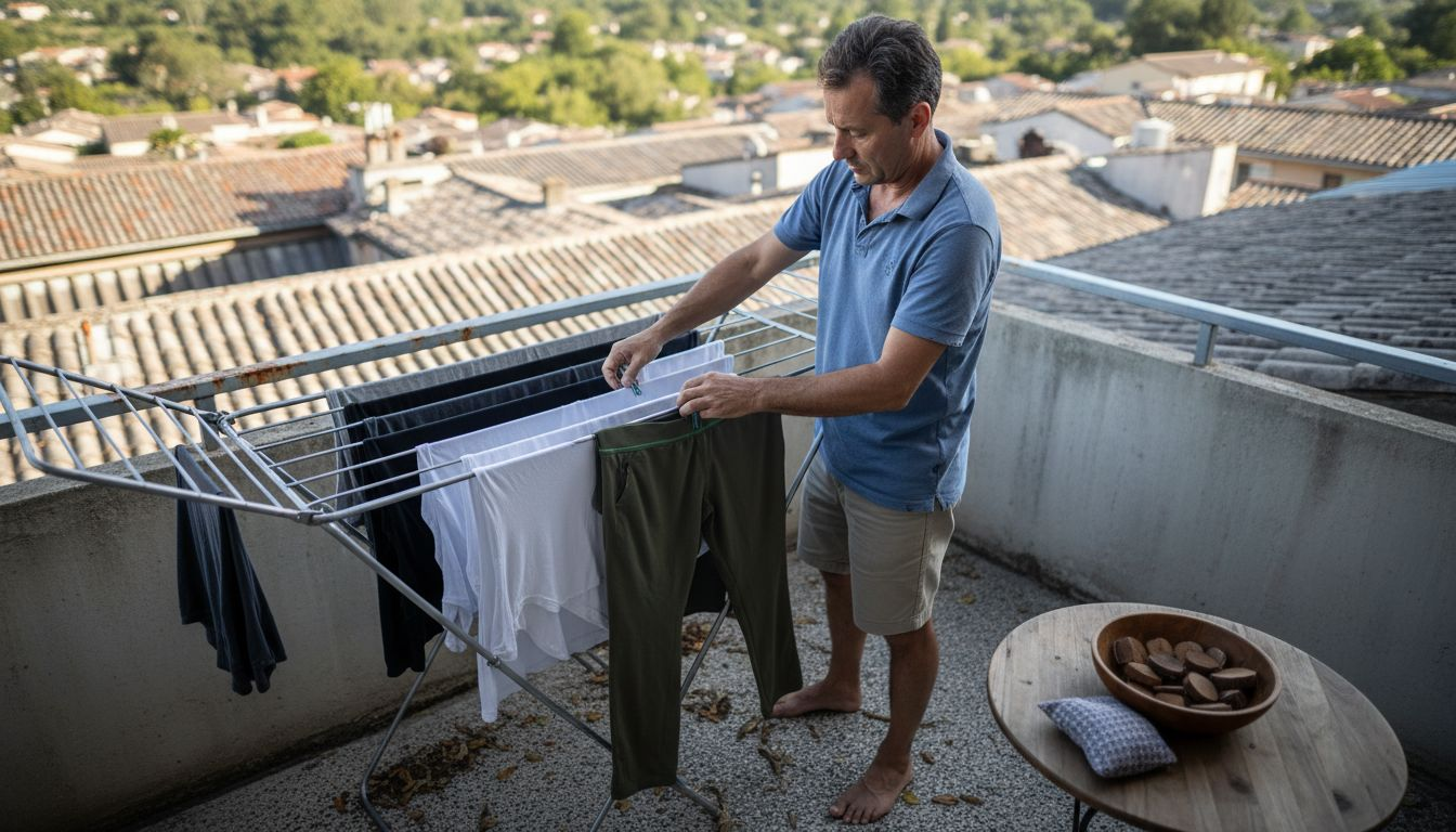 Air drying performance fabric garments