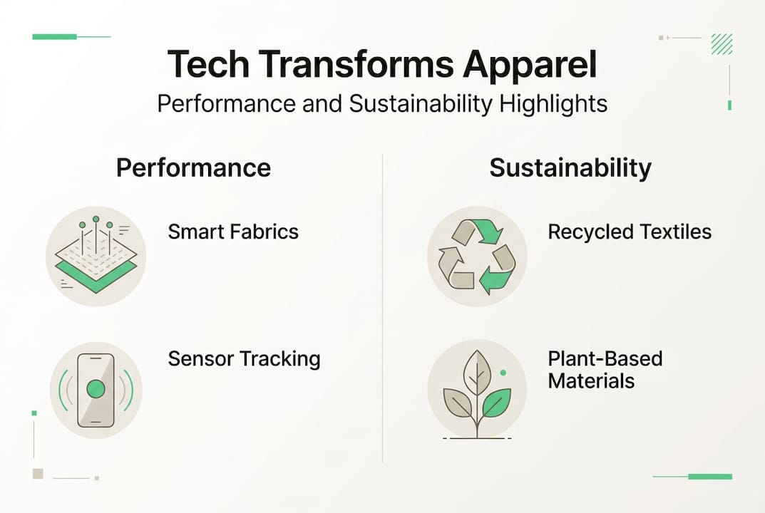 Infographic: apparel tech for performance and sustainability
