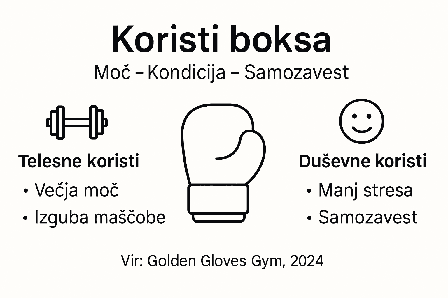 Infografika: ključne prednosti boksa