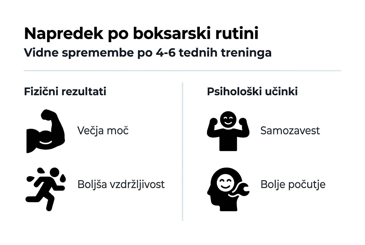 Infografika: Kakšni rezultati treninga boksa vas čakajo