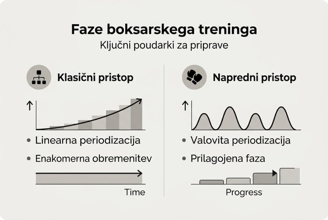 Pregled ključnih faz boksarskega treninga v slikah
