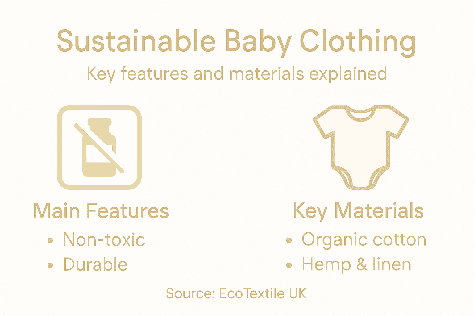 Infographic explains sustainable baby clothing basics