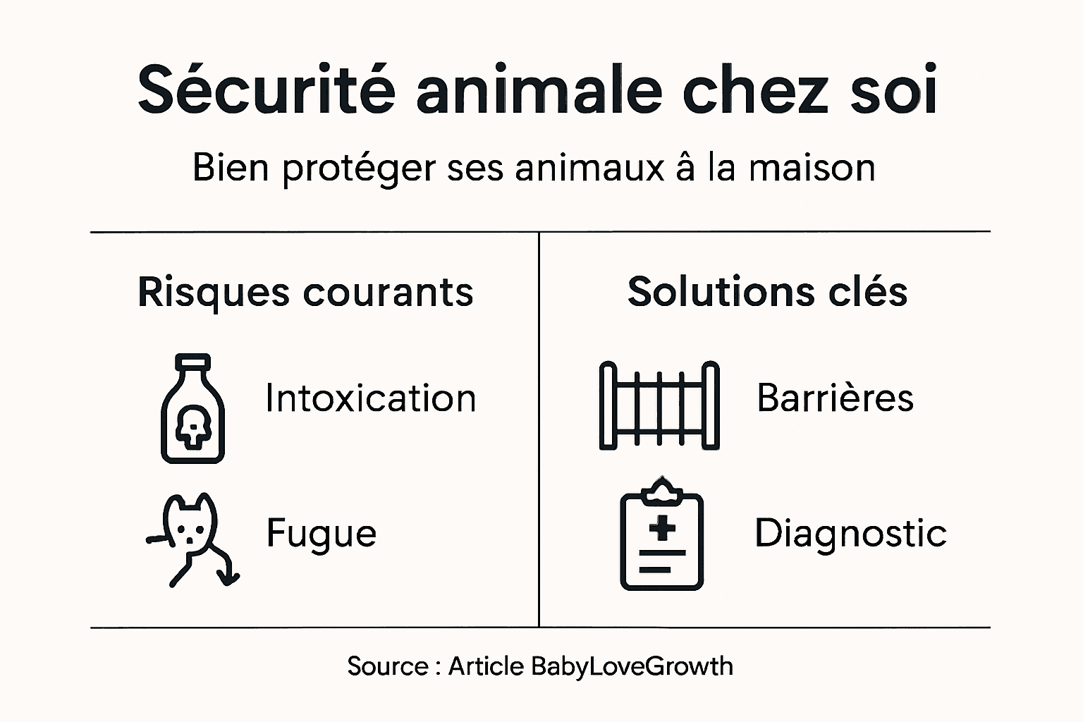 Conseils pratiques pour assurer la sécurité de vos animaux à la maison — l’infographie à consulter