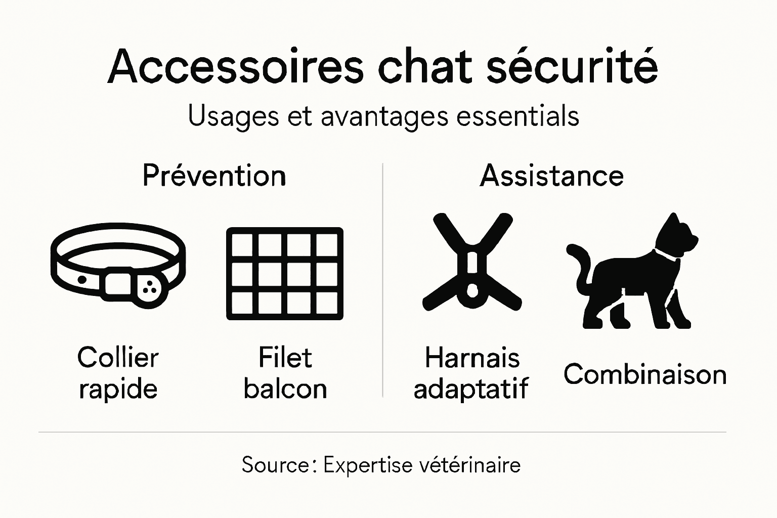 Les indispensables pour la sécurité de votre chat : notre infographie à découvrir