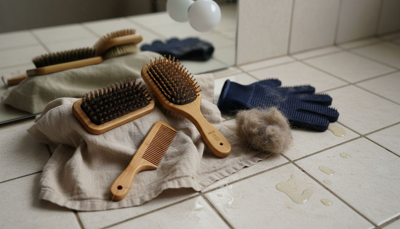 Des accessoires de toilettage écoresponsables à poser directement sur le sol