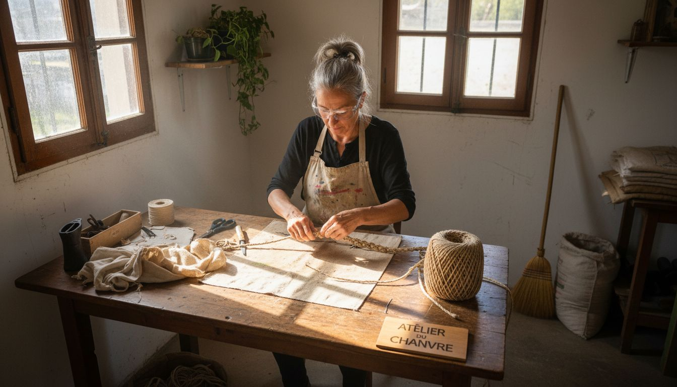 Un artisan conçoit un collier pour chien respectueux de l’environnement