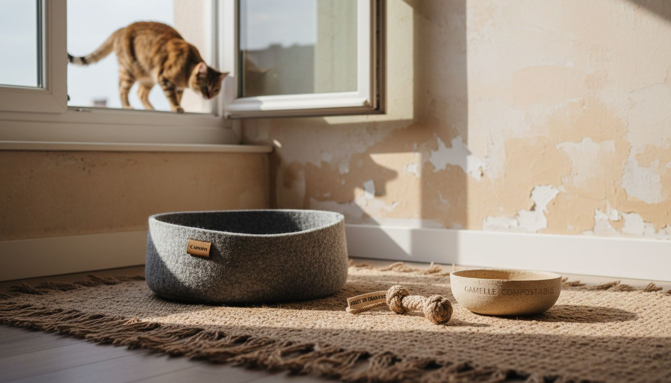 Des accessoires écoresponsables pour animaux, présentés dans un salon dédié