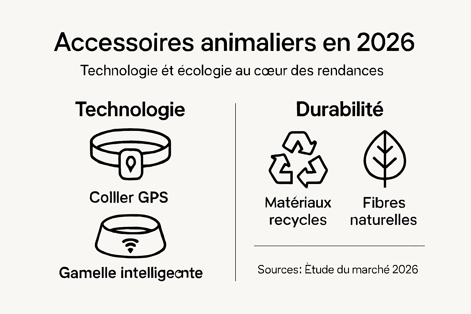 Infographie : les innovations technologiques et écologiques au service du bien-être animal