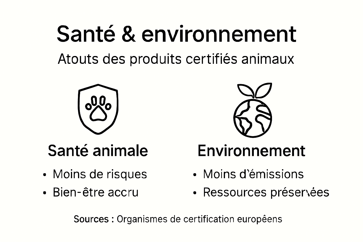 Infographie : tout savoir sur les certificats liés à la santé animale et à l’environnement