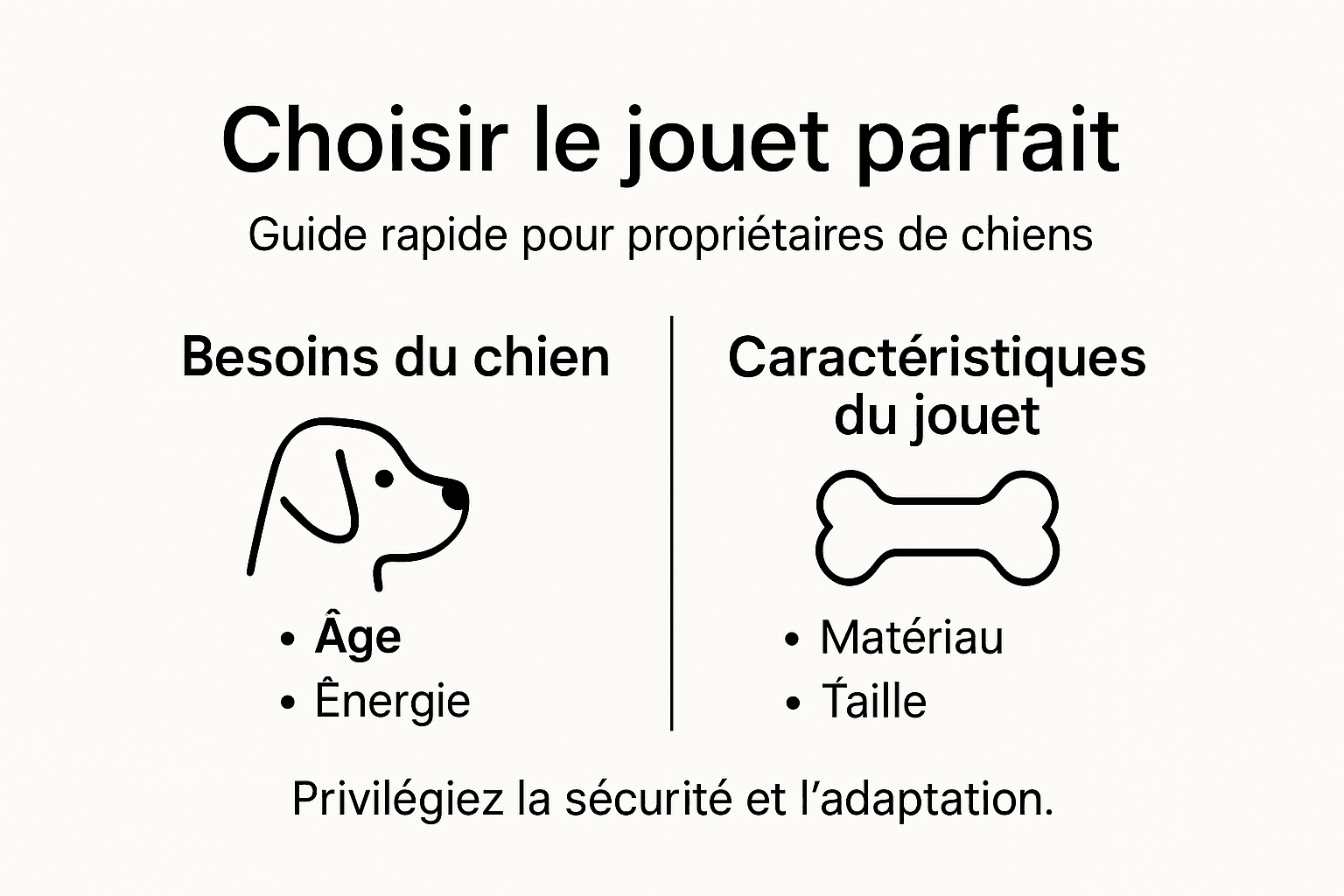 Infographie : comment bien choisir un jouet interactif pour son chien