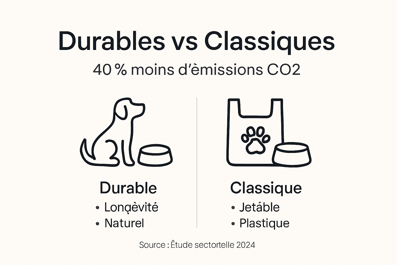 Comparatif illustré : produits animaux responsables ou conventionnels ?