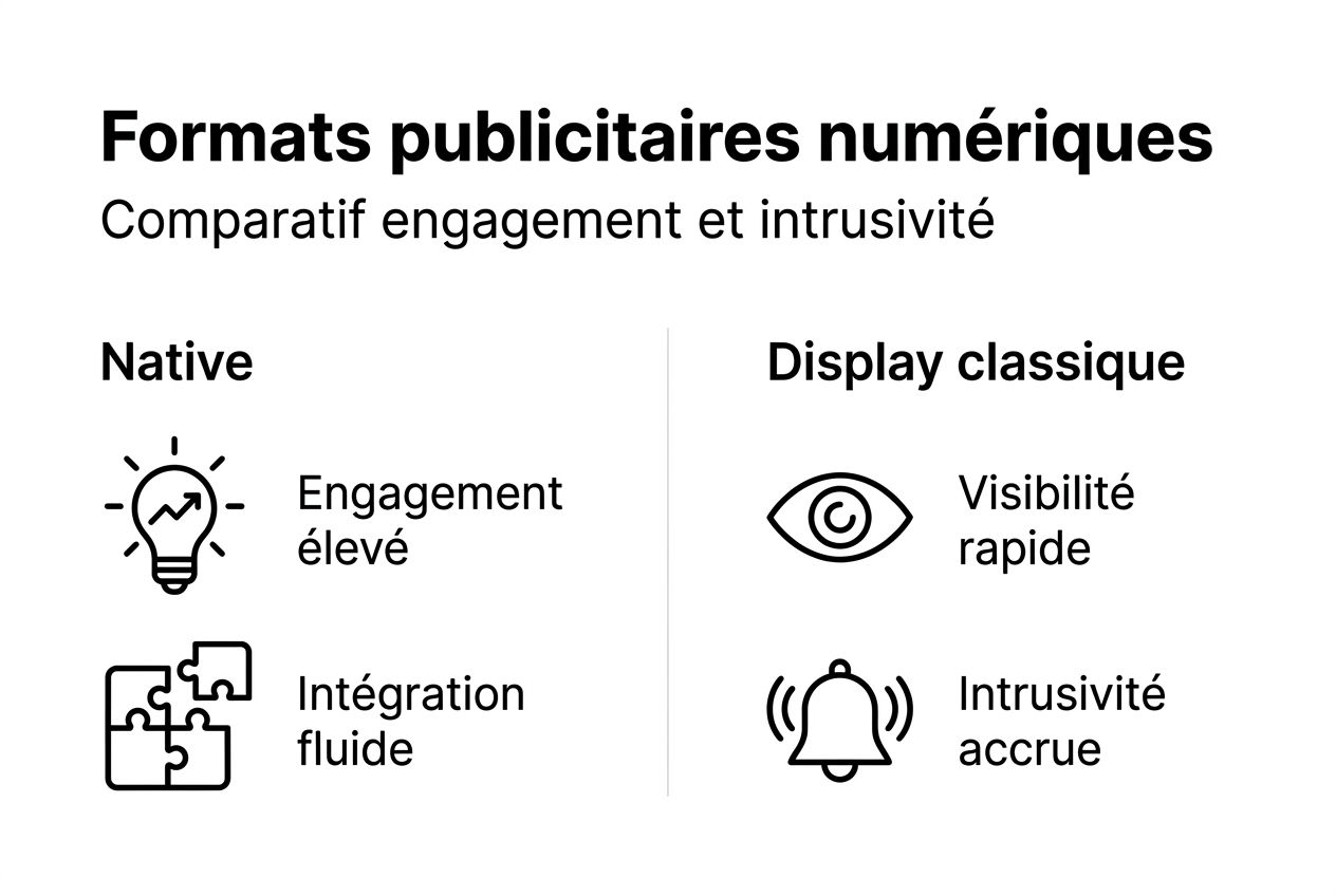 Infographie : panorama comparatif des principaux formats de publicité digitale