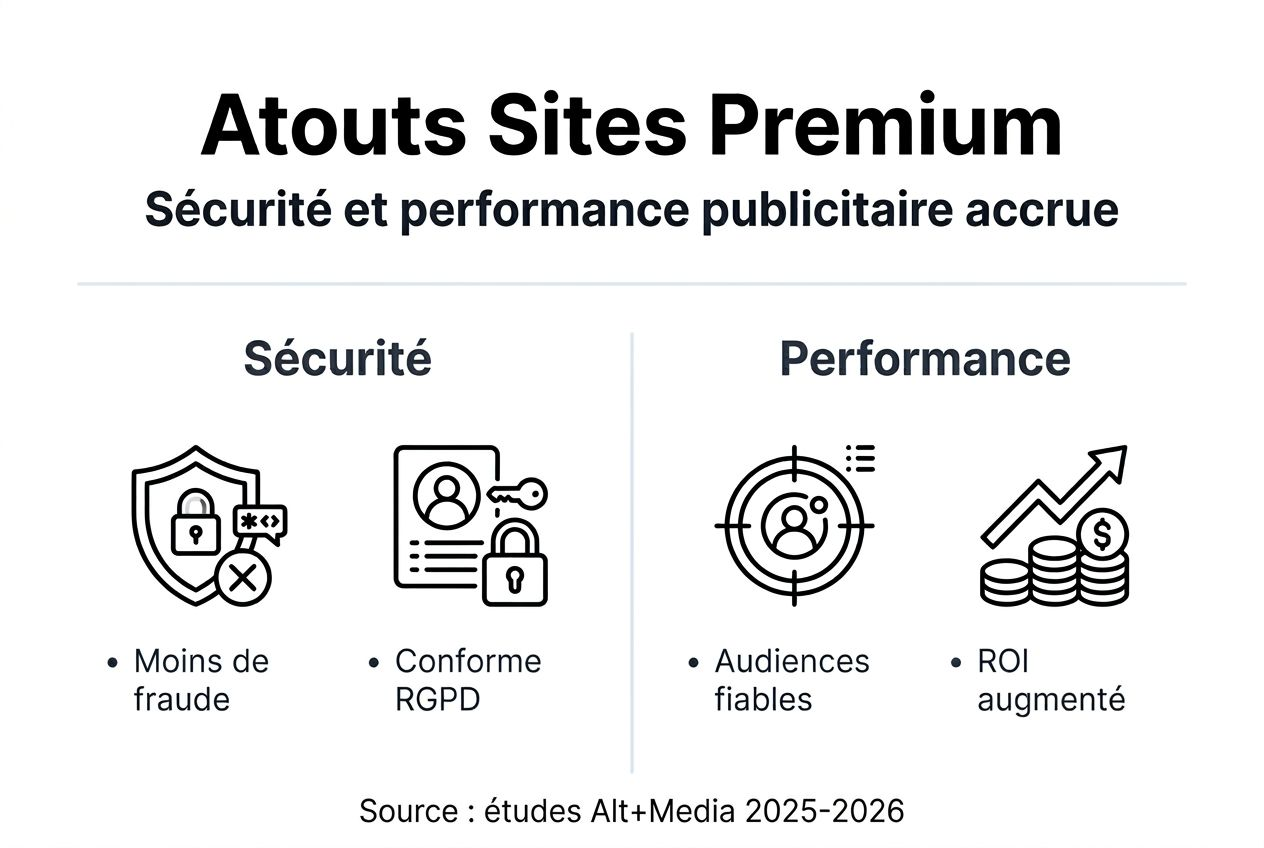 Infographie : les atouts des sites premium et sécurisés pour les marques