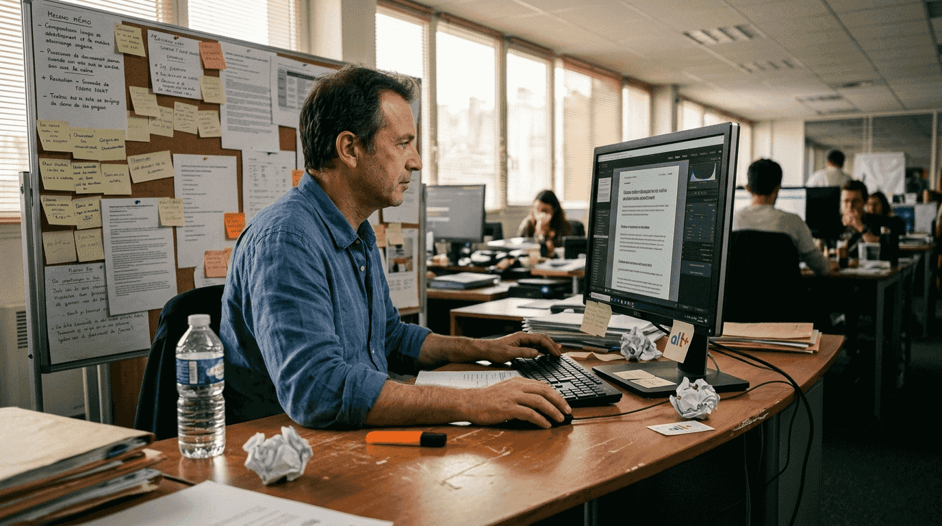 Un graphiste peaufine les visuels pour une publicité native