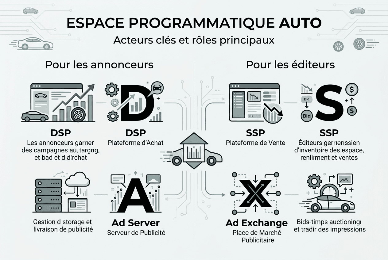 Panorama des principaux acteurs de la publicité programmatique dans l’automobile