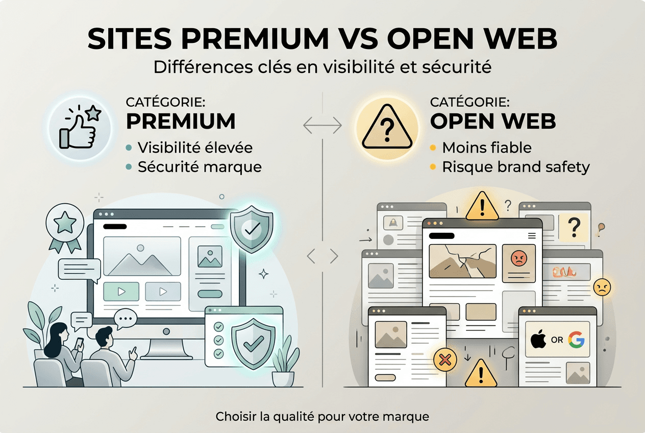 Infographie : pourquoi choisir des sites premium pour votre publicité ?