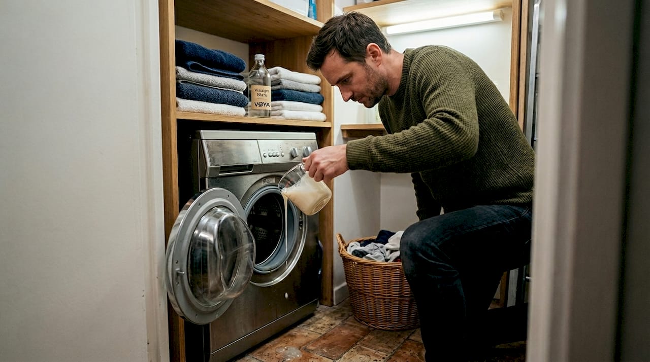 Ajoutez votre lessive maison directement dans le tambour de la machine à laver avant de lancer le cycle.