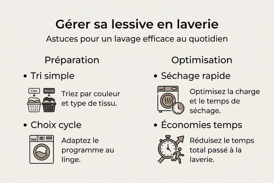 Découvrez en image les différentes étapes indispensables pour réussir votre lessive au quotidien.