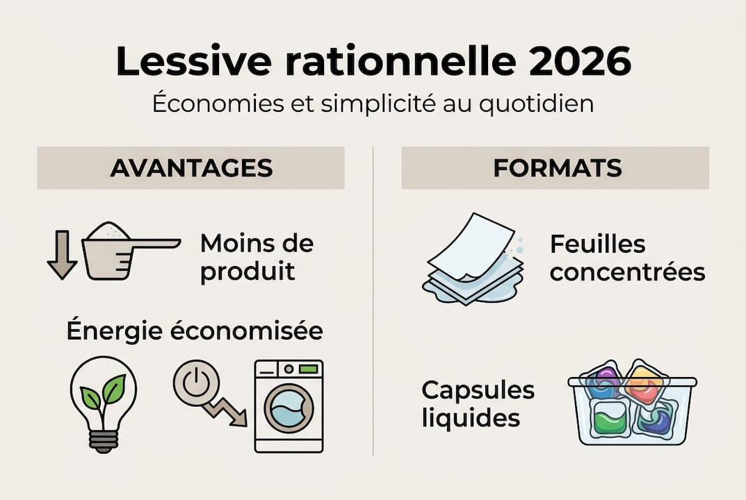 Infographie : les bénéfices d’une lessive responsable en 2026