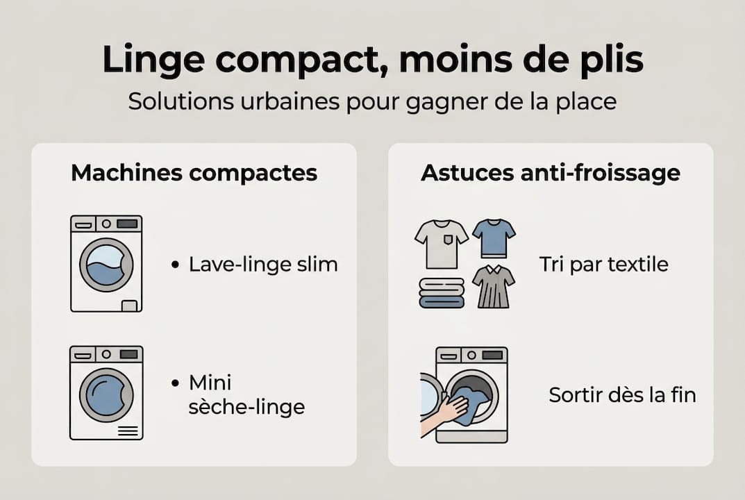 Infographie : comment optimiser l’entretien de votre linge pour un gain de place et moins de plis