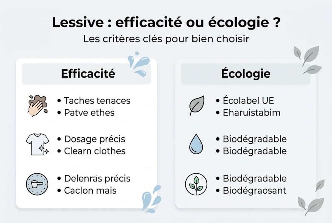 Infographie : comment choisir une lessive à la fois performante et respectueuse de l’environnement