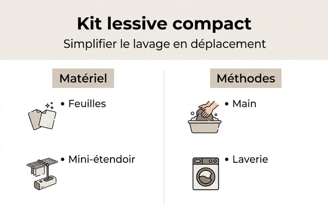 Infographie : tout savoir sur le kit de lessive compact et ses différentes méthodes d’utilisation