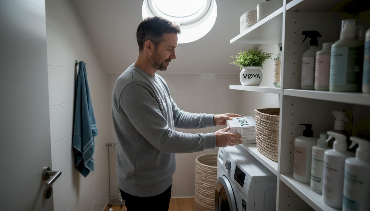 Optimiser le rangement de la lessive dans un petit espace pratique