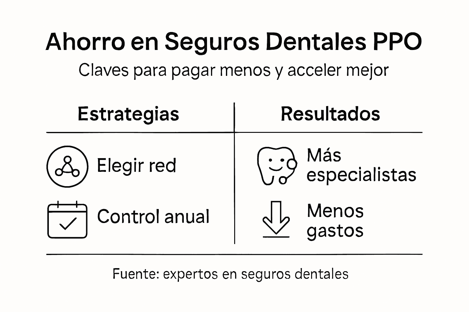 Infografía: cómo ahorrar en tu salud dental con seguros PPO