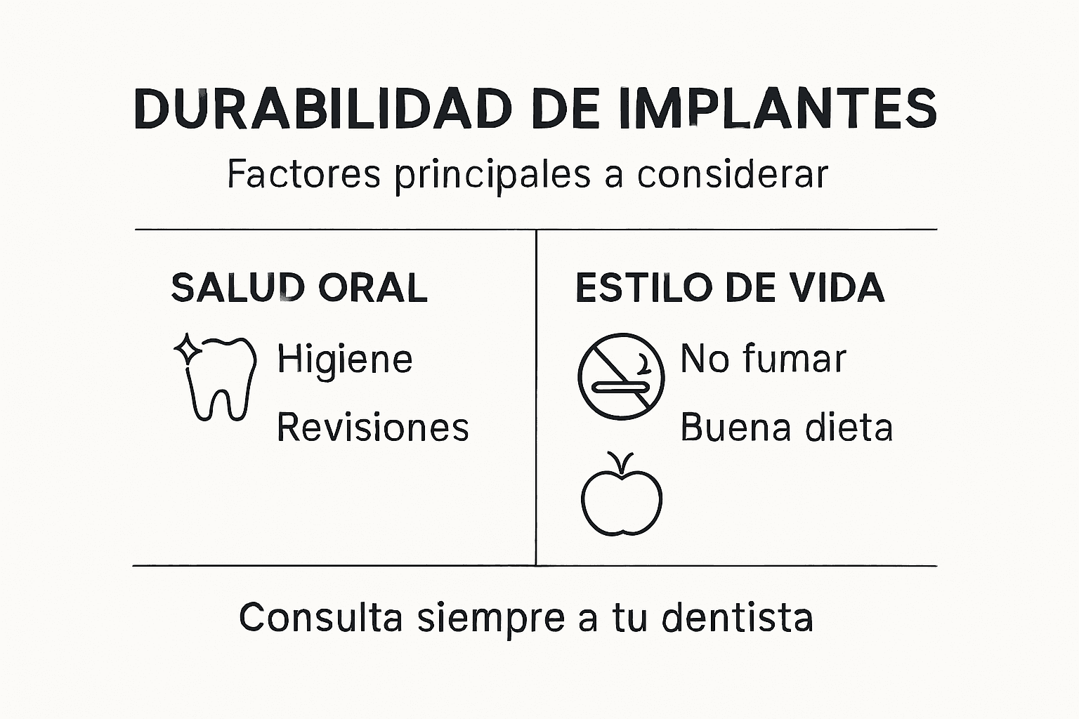 Claves para garantizar la durabilidad de tus implantes: una guía visual