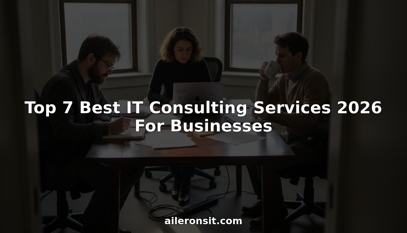 Top 7 Best IT Consulting Services 2026 For Businesses
