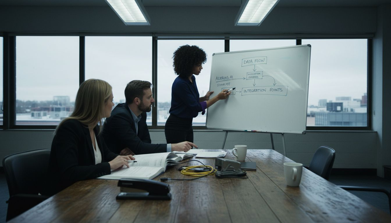 Team planning AI integration in meeting