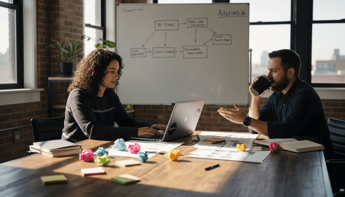 Team designs agentic AI workflow diagram