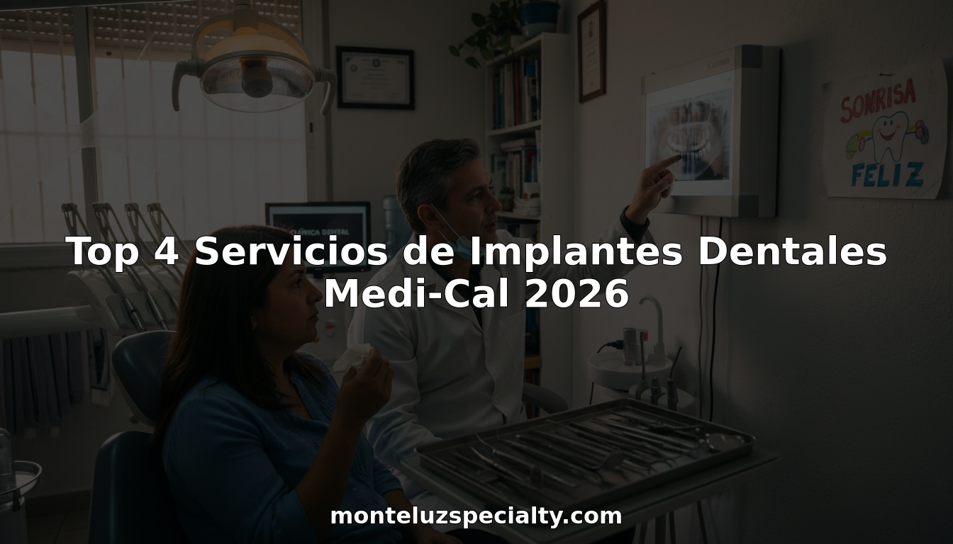 Top 4 Servicios de Implantes Dentales Medi-Cal 2026