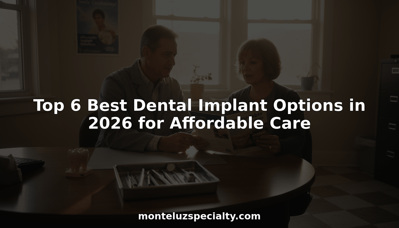 Top 6 Best Dental Implant Options in 2026 for Affordable Care